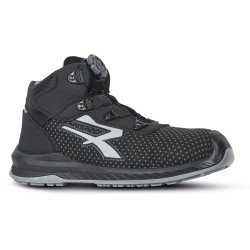 1 Paar U-POWER Schnürstiefel EN ISO 20345 S3 CI SRC ESD aus schwarzem Leder