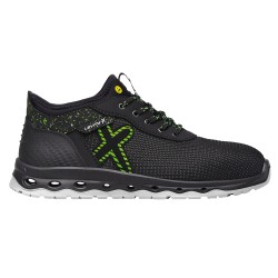1 Paar JUPITER S3 Halbschuhe Levity-X Schwarz/Grün EN ISO 20345 S3 SRC ESD