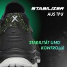1 Paar Levity-X Halbschuhe S3 ESD Schwarz/Grün EN ISO 20345 SRC