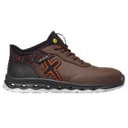 1 Paar Levity-X Halbschuhe S3 ESD braun/orange EN ISO 20345 SRC