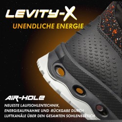 1 Paar Levity-X Halbschuhe S3 ESD braun/orange EN ISO 20345 SRC