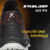 1 Paar Levity-X Halbschuhe S3 ESD braun/orange EN ISO 20345 SRC