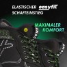 1 Paar Levity-X Halbschuhe EN ISO 20345 S3 SRC ESD Schwarz/Grün