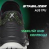 1 Paar Levity-X Halbschuhe EN ISO 20345 S3 SRC ESD Schwarz/Grün