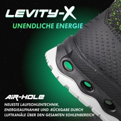 1 Paar NEPTUNE S1P Halbschuhe aus LEVITY-X in Grau/Grün, EN ISO 20345 S1P SRC ESD zertifiziert