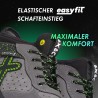 1 Paar NEPTUNE S1P Halbschuhe aus LEVITY-X in Grau/Grün, EN ISO 20345 S1P SRC ESD zertifiziert