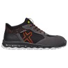 1 Paar Levity-X Halbschuhe EN ISO 20345 S1P SRC ESD aus schwarzem und orangefarbenem Material
