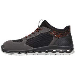 1 Paar Levity-X Halbschuhe EN ISO 20345 S1P SRC ESD aus schwarzem und orangefarbenem Material