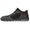 1 Paar Levity-X Halbschuhe EN ISO 20345 S1P SRC ESD aus schwarzem und orangefarbenem Material