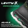 1 Paar Levity-X Schnürstiefel S3 ESD Schwarz/Grün EN ISO 20345 SRC, rutschfest und sicherheitszertifiziert