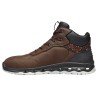 1 Paar Levity-X Schnürstiefel EN ISO 20345 S3 SRC ESD aus braunem und orangefarbenem Material