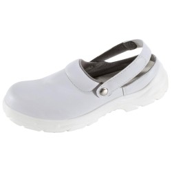 1 Paar ORTONA Clogs Sicherheitsschuhe EN ISO 20345 SB E A aus weissem Kunststoff