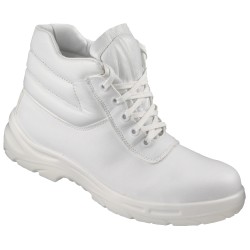1 Paar Fermo Schnürstiefel aus Leder, weiss, EN ISO 20345 S2 zertifiziert für optimalen Schutz und Komfort