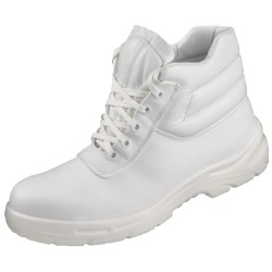 1 Paar Fermo Schnürstiefel aus Leder, weiss, EN ISO 20345 S2 zertifiziert für optimalen Schutz und Komfort