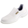 1 Paar WICA® Cesena Slipper Sicherheitsschuhe Leder Weiss EN ISO 20345 S2 SRC