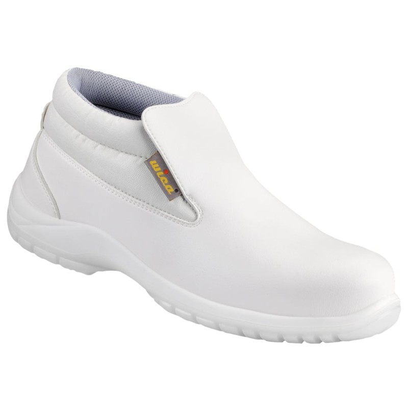 1 Paar Wica Slipper-Stiefel Sicherheitsstiefel EN ISO 20345 S2 SRC Weiss