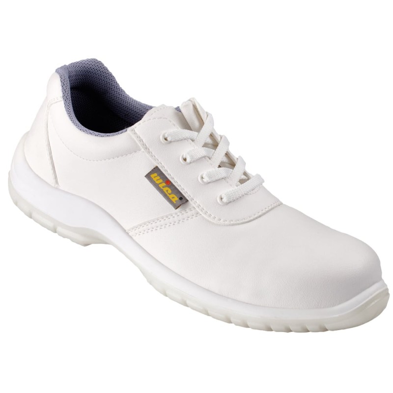 1 Paar WICA Halbschuhe Sicherheitsschuh EN ISO 20345 S2 SRC aus weissem Leder