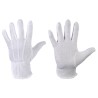 600 Paar Stronghand® Baumwollhandschuhe mit Trikot-Micro-Vinyl Noppen, Weiss, OEKO-TEX® Standard 100