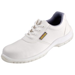 1 Paar WICA Halbschuhe Sicherheitsschuh EN ISO 20345 S2 SRC aus weissem Leder