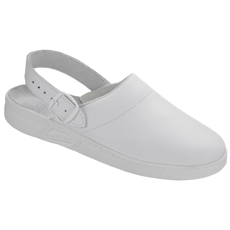 1 Paar WICA Clog Sicherheitsschuhe EN ISO 20347 OB A E FO SRC Weiss