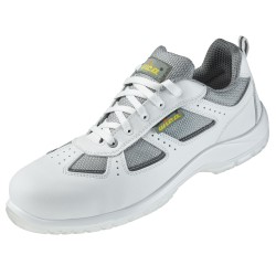 1 Paar WICA Halbschuhe EN ISO 20345 S3 SRC aus Leder in Weiss/Grau