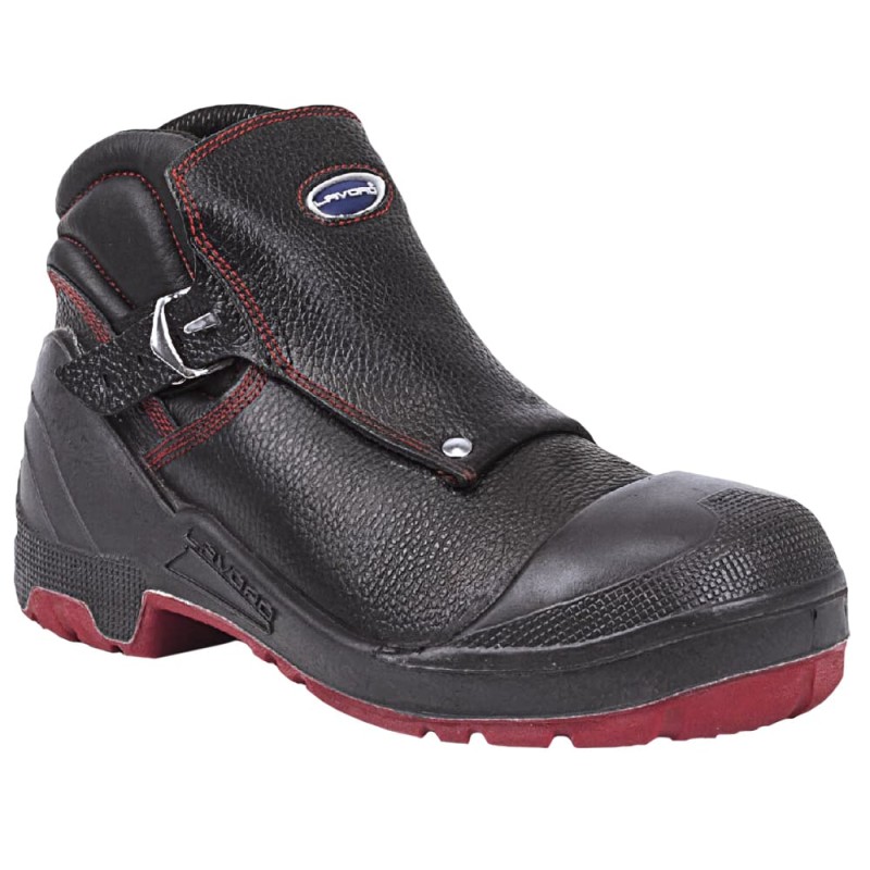 1 Paar LAVORO® Schweisserstiefel EN ISO 20345 S3 HRO SRC aus schwarzem Leder