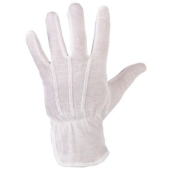 600 Paar BAOTOU GOODJOB® Baumwollhandschuhe mit Micro-Vinyl Noppen, weiss, Kategorie 1