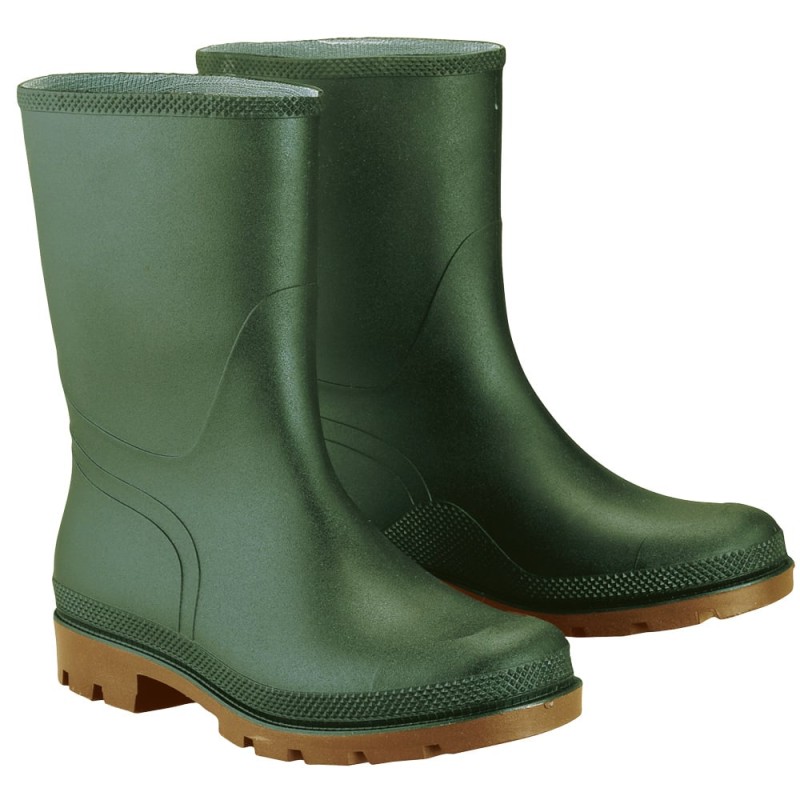 1 Paar Gärtner PVC-Stiefel halbhoch EN ISO 20347 SRA olivgrün