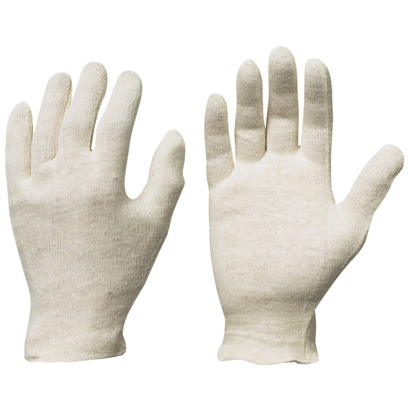 600 Paar JILIN GOODJOB® Baumwollhandschuhe, Trikot, weiss, Kategorie 1