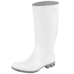 1 Paar Metzger Nitril Stiefel hoch, EN ISO 20347 OB, weiss, rutschfest und wasserabweisend