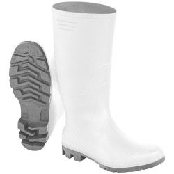 1 Paar Metzger Nitril Stiefel hoch, EN ISO 20347 OB, weiss, rutschfest und wasserabweisend