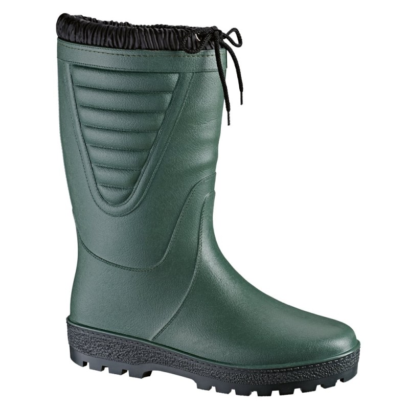 1 Paar POLAR Winterstiefel aus PVC in olivgrün – robust und warm für kalte Tage