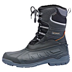 1 Paar SpiraLe® Winterschürstiefel aus robustem Material in elegantem Schwarz