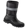 1 Paar Skagen Winterschlupfstiefel aus schwarzem Material mit Reflexstreifen für optimale Sichtbarkeit