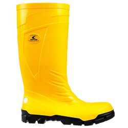 1 Paar CRAFTLAND PVC-Stiefel EN ISO 20345 S5, gelb, robust und sicher für den professionellen Einsatz
