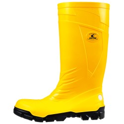1 Paar CRAFTLAND PVC-Stiefel EN ISO 20345 S5, gelb, robust und sicher für den professionellen Einsatz