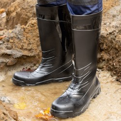 1 Paar CRAFTLAND PVC-Stiefel EN ISO 20345 S5 schwarz