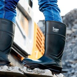 1 Paar VOSSO PU-Stiefel S5 CI SRC – grün, EN ISO 20345:2011, robust und sicher für den Einsatz im Arbeitsumfeld