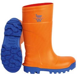 1 Paar NAVESTI PU-Stiefel S5 CI SRC - orange, EN ISO 20345:2011, robust und sicher für den Einsatz in anspruchsvollen