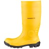 1 Paar EUROMASTER PVC-Stiefel EN ISO 20345 S5 Gelb, rutschfest und robust für optimale Sicherheit und Komfort