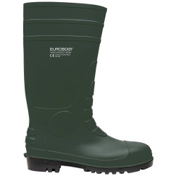 1 Paar EUROBOOT GREEN PVC-Stiefel EN ISO 20345 S5 SR grün, rutschfest und wasserabweisend