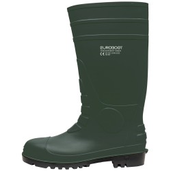 1 Paar EUROBOOT GREEN PVC-Stiefel EN ISO 20345 S5 SR grün, rutschfest und wasserabweisend