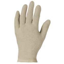 600 Paar XIAN GOODJOB® Baumwollhandschuhe aus Trikot in Naturfarbe, Kategorie 1