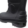 1 Paar Euroboot S5 SR PVC-Stiefel, schwarz, rutschfest, mit Schutzklasse EN ISO 20345 für maximale Sicherheit