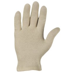 600 Paar XIAN GOODJOB® Baumwollhandschuhe aus Trikot in Naturfarbe, Kategorie 1