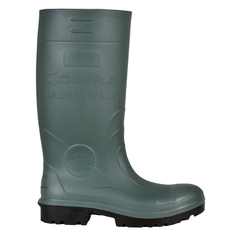 1 Paar REGGIO PU-Stiefel Sicherheitsstiefel EN ISO 20345 S5 aus grünem PU-Material