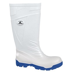 1 Paar CRAFTLAND PVC-Stiefel EN ISO 20345 S4, weiss, wasserdicht und robust für sicheren Schutz