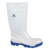 1 Paar CRAFTLAND PVC-Stiefel EN ISO 20345 S4, weiss, wasserdicht und robust für sicheren Schutz