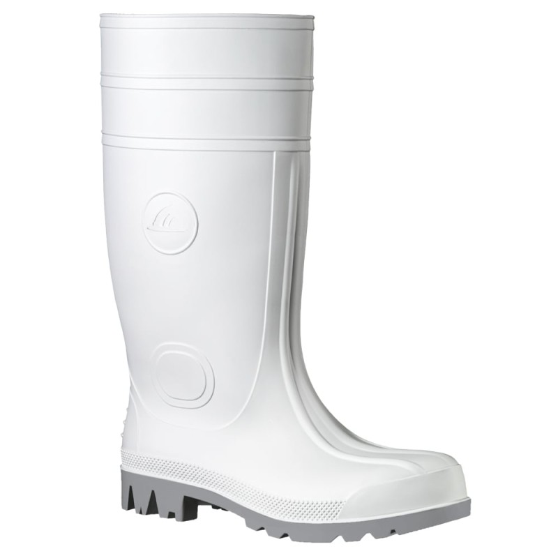 1 Paar WHITEMASTER PVC-Stiefel EN ISO 20345 S4, wasserdicht, Sicherheitsstiefel, weiss, für Arbeit und Freizeit