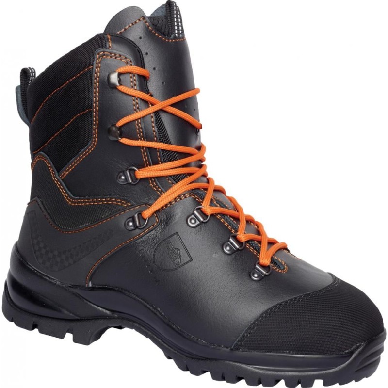 1 Paar KAILASH Forst-Schnürstiefel aus Leder, Schwarz, EN ISO 20345 S3, HRO, CI, HI, SRC, EN ISO 17249 KL2